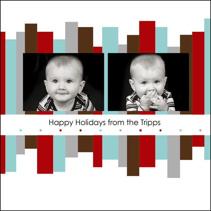Christmas Card Template for Portrait Sessions