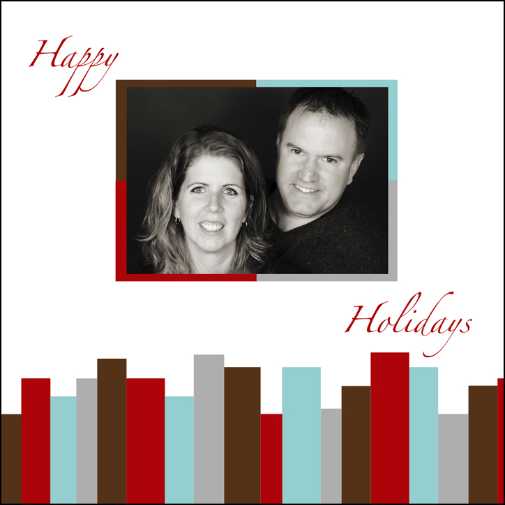 Christmas Card Template for Portrait Sessions